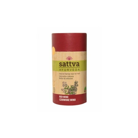 Vopsea de par Red Wine 150gr, Sattva Ayurveda