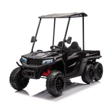 UTV electric pentru 2 copii, Kinderauto Gladiator, putere 180W, 12V, echpare PREMIUM, bluetooth, negru