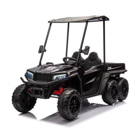 UTV electric pentru 2 copii, Kinderauto Gladiator, putere 180W, 12V, echpare PREMIUM, bluetooth, negru