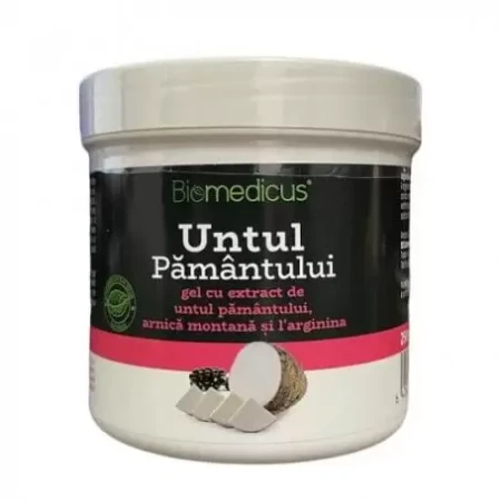 Gel untul pamantului, arnica montana si l-arginina, 250mililitri, Biomedicus