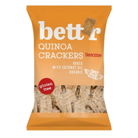 Crackers cu quinoa si susan bio 100g Bettr