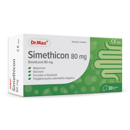 Dr. Max Simeticona 80mg, 30 capsule moi