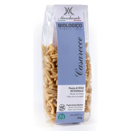 Paste casarecce din orez integral bio 250g Marchesato