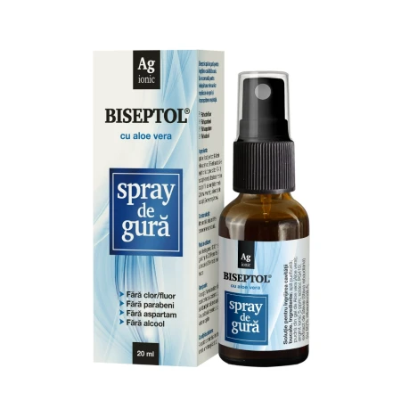 Spray de gura cu Aloe Vera BiSeptol, 20ml, Dacia Plant
