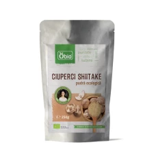 Shiitake pulbere bio, 250g, Obio