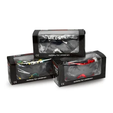 Ochelari de protectie Kimo Wear pentru copii,  culoare rosu-negru