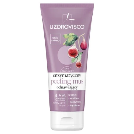 Peeling facial enzimatic de reinnoire si curatare Mousse Uzdrovisco 60 ml