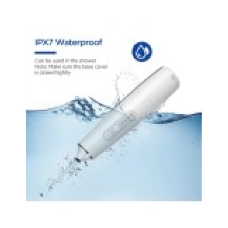 Irigator Bucal, Hanasco, H100, fara fir, 4 Varfuri Incluse, 3 Programe, Rezevor 200ml, 1700 pulsatii/min, 30-100psi, Alb