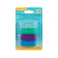 Set 4x Capace Periuta Dinti, Luminant, Toothbrush Covers, Protectie Antimicrobiana, Multicolor