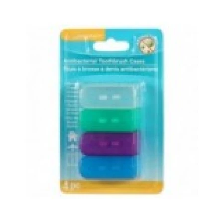 Set 4x Capace Periuta Dinti, Luminant, Toothbrush Covers, Protectie Antimicrobiana, Multicolor