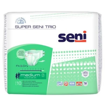 Scutece pentru adulti Super Seni Trio Large, 10 bucati, Seni