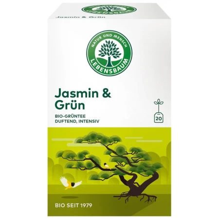 Ceai verde bio Jasmin, 30g, Lebensbaum