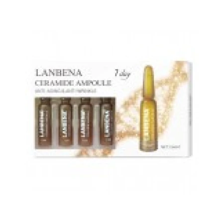 Set Fiole, Lanbena, Ceramida, Efect Hidratant si Anti-Imbatranire, 7x 1.5ml