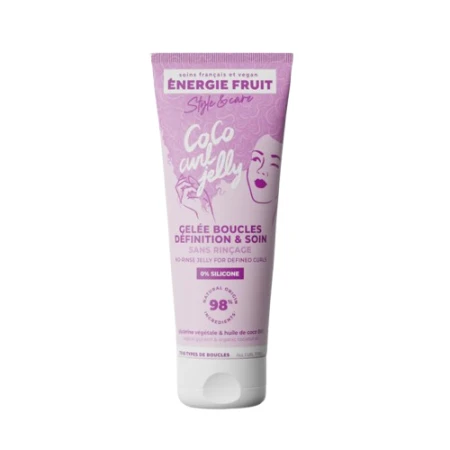 Gel fara clatire pentru bucle definite cu ulei de cocos organic, 200ml, Energie Fruit
