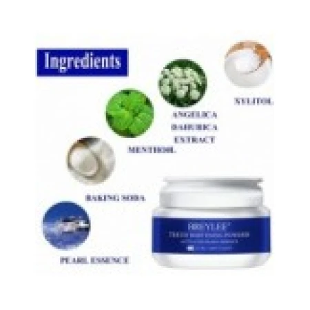 Pulbere, Lanbena, Breylee, Ingrediente Naturale, pentru Albirea Dintilor, 55gr