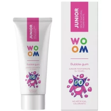 Pasta de dinti pentru copii 6+ ani Junior Bubble Gum, 50ml, Woom