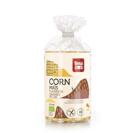 Rondele din Porumb expandat cu seminte de in eco 130g Lima
