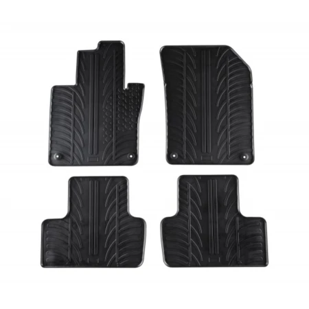 Covorase auto negre din cauciuc pentru VOLVO XC60 II 2017 - prezent Gledring