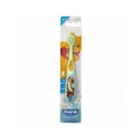 Periuta de Dinti Copii, Oral-B, Baby Disney, 0-3 ani, Extra-Soft, Personaj Tigger, Culoare Verde