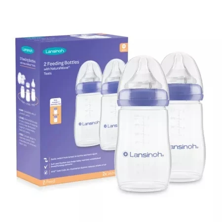 Biberon cu tetina Naturalwave, 2 x 240ml, Lansinoh