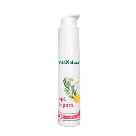 Apa de gura naturala cu propolis si diatomee 45 ml - Leonard Radutz formula - VivaNatura