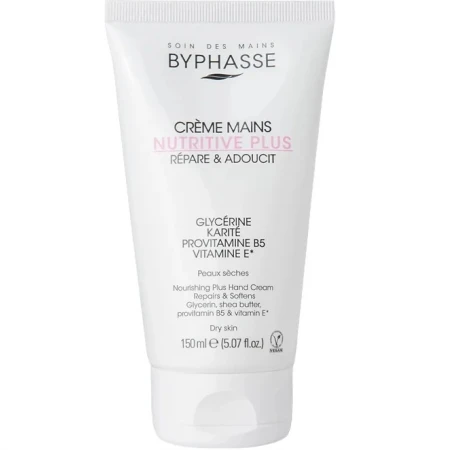 Crema pentru maini hranitoare Nutritive Plus, 150ml, Byphasse