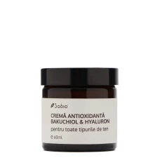 Crema de fata antioxidanta cu Bakuchiol si Hyaluron, 60ml, Sabio