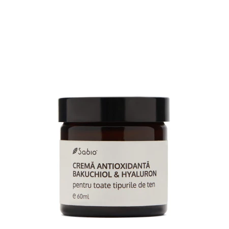 Crema de fata antioxidanta cu Bakuchiol si Hyaluron, 60ml, Sabio