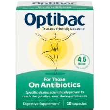 Probiotic in tratament cu antibiotic, 10 capsule, Optibac