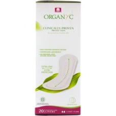 Absorbante zilnice din bumbac organic Maxi, 20 bucati, Organyc