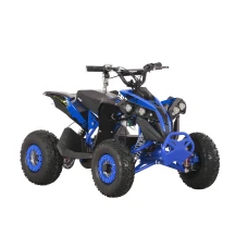 ATV electric Kinder Eco Wolf XXL 1200W 48V cu 3 viteza 6 inch, culoare albastra
