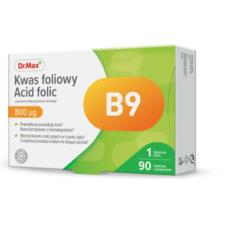 Dr. Max Acid folic​, 90 comprimate filmate