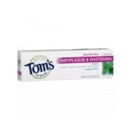 Pasta de Dinti, Tom's of Maine, Antiplaque & Whitening, Albirea Dintilor, fara Fluor, 155.9gr