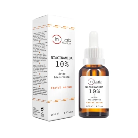 Ser pentru fata concentrat cu 10% niacinamida si acid hialuronic, 30ml, InLab Medical