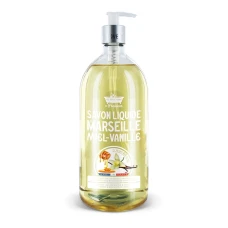 Sapun lichid de Marsilia cu Miere si Vanilie, 1l, Les Petites Bains de Provence