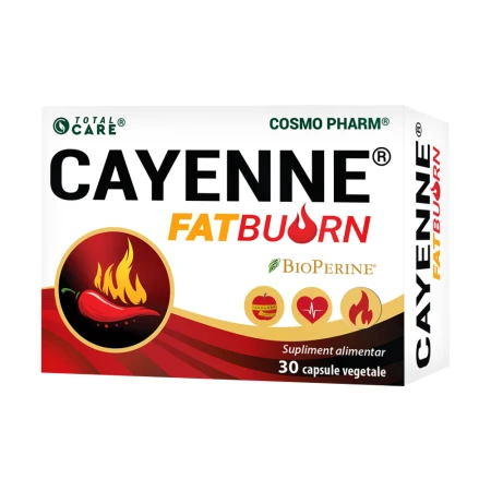 Cayenne Fatburn, 30 capsule vegetale, Cosmopharm