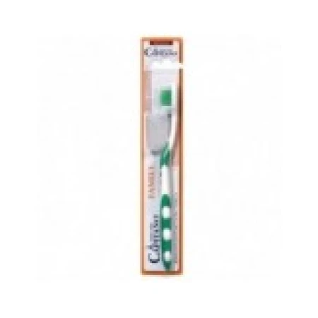 Periuta de Dinti Clasica, Pasta del Capitano, Family, Multi-Protectie, Capac Inclus, Peri Hard, Culoare Verde