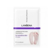 Masca Exfolianta pentru Picioare, Lanbena, cu Lavanda, Efect Hidratare si Catifelare, Utilizare 60min, 1 Pereche, 40gr