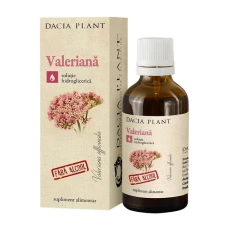 Tinctura Valeriana fara Alcool, 50mililitri, Dacia Plant