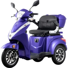 Samus Triciclu electric Samus Dallas-3R1-10T1000-60V20-Blue, 1000W, Viteza Maxima 25 km/h, Acumulator  60V / 20A ( 5x 12V / 20 AH), Tip baterie plumb acid, Autonomie 40-45 km, Albastru