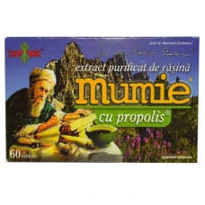 Extract purificat rasina mumie cu propolis, 60tablete, Damar Trading