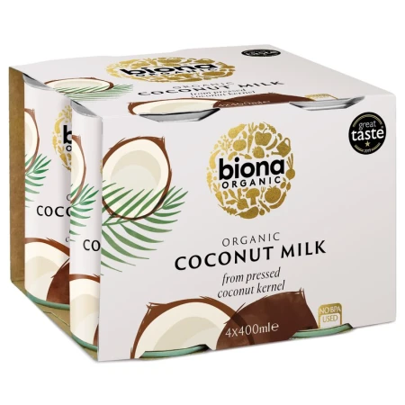 Bautura de cocos bio 4 pack 4buc x 400ml Biona