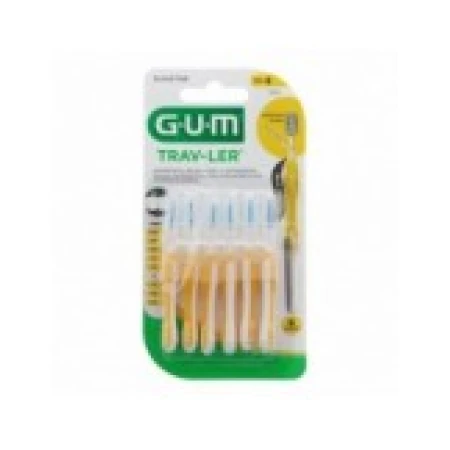 Set 6x Periute Interdentare, GUM, Trav-Ler, pentru Curatare in Profunzime, Tratate cu Clorhexidina, 1.3 mm
