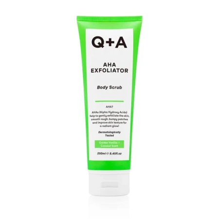 Scrub pentru corp cu AHA Exfoliator, 250ml, Q+A
