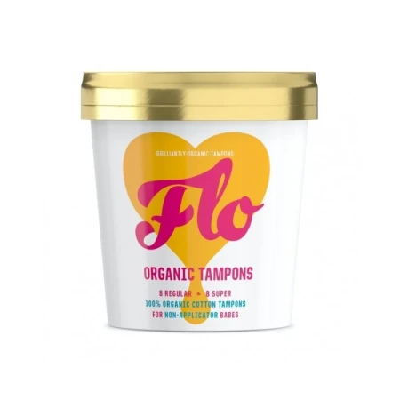 Pachet Super Combo cu 16 tampoane fara aplicator: Tampoane normale (8 buc) si super (8 buc), Flo
