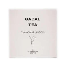 Ceai musetel si hibiscus, bio, 15 piramide, Gadal Tea