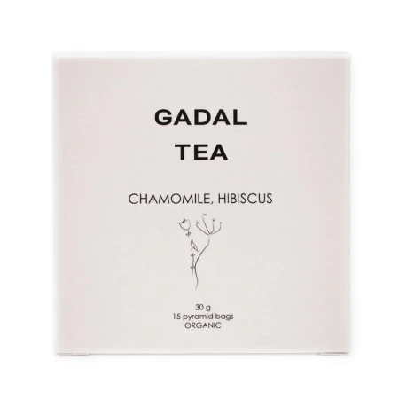 Ceai musetel si hibiscus, bio, 15 piramide, Gadal Tea