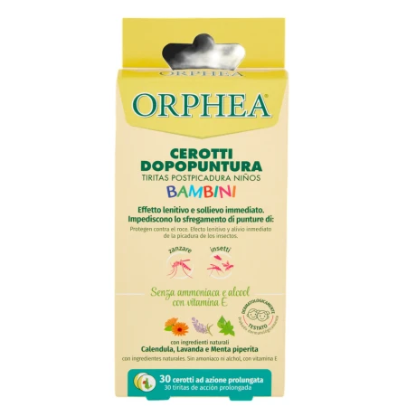 Plasturi pentru copii impotriva muscaturilor de insecte, 30 bucati, Orphea