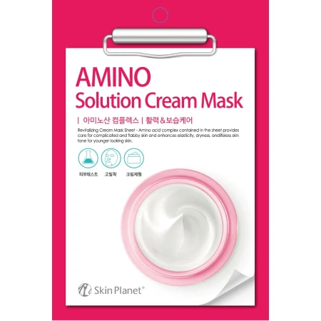 Masca de fata servetel cu Aminoacizi Skin Planet, 30g, Mijin