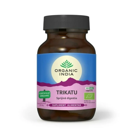 Trikatu - Sprijina digestia, 60 cps veg, bio, Organic India